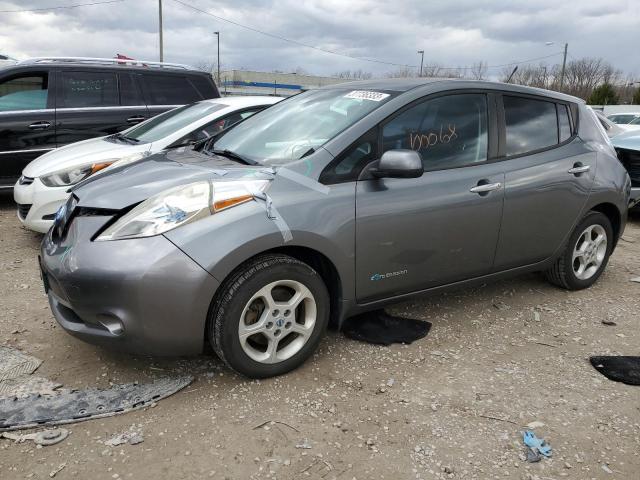 1N4AZ0CP7EC336257 - 2014 NISSAN LEAF S SILVER photo 1