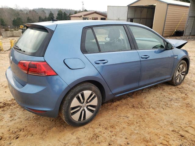 WVWKP7AU3GW907833 - 2016 VOLKSWAGEN E-GOLF SE BLUE photo 3