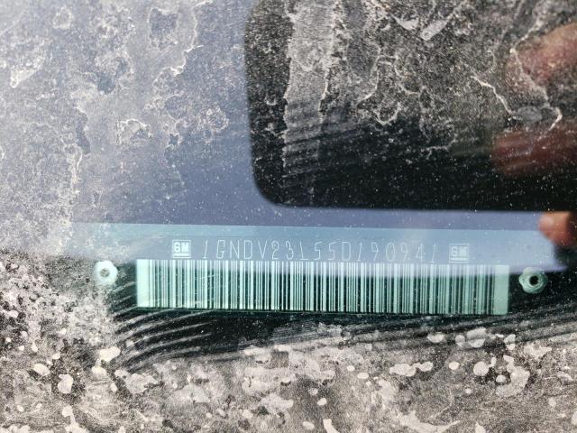 1GNDV23L55D190941 - 2005 CHEVROLET UPLANDER LS 绿色 照片 10