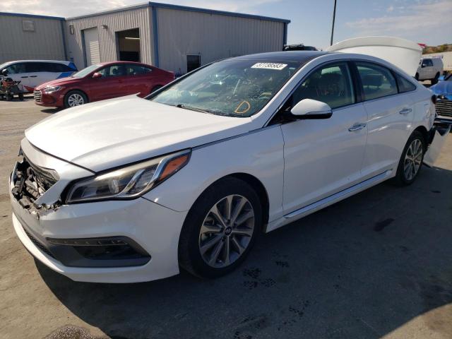 5NPE34AF1GH325809 - 2016 HYUNDAI SONATA SPORT WHITE photo 1