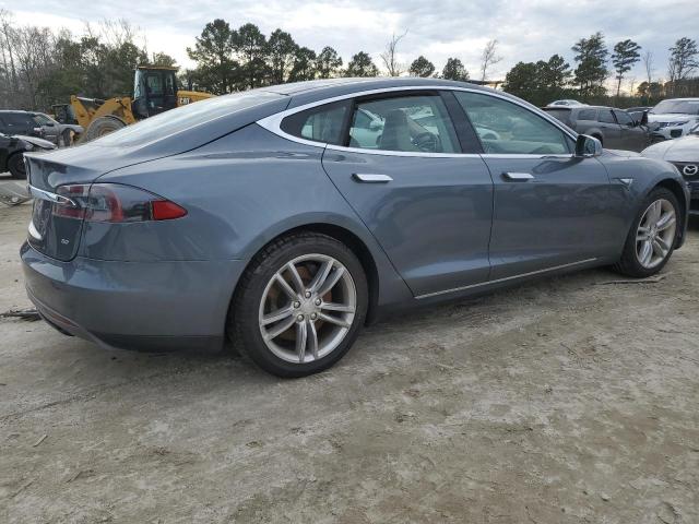 5YJSA1AG1DFP11415 - 2013 TESLA MODEL S GRAY photo 3