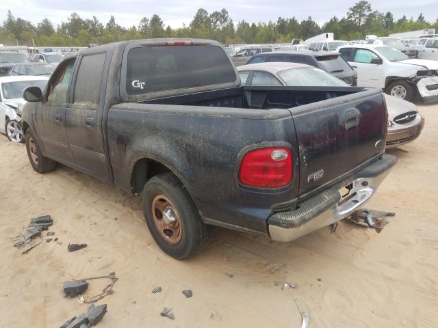 1FTRW07LX1KE90264 - 2001 FORD F-150 SUPERCREW BLUE photo 3