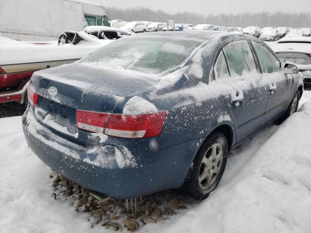 5NPEU46F06H115433 - 2006 HYUNDAI SONATA GLS BLUE photo 3