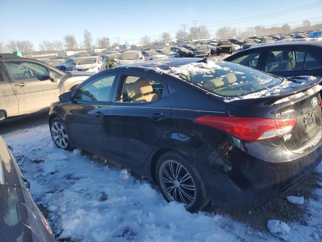 5NPDH4AE5DH374673 - 2013 HYUNDAI ELANTRA GLS BLACK photo 2