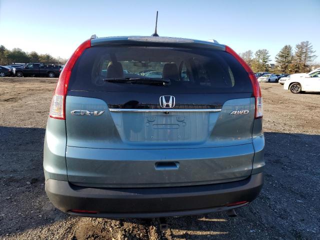 5J6RM4H7XEL107190 - 2014 HONDA CR-V EXL BLUE photo 6