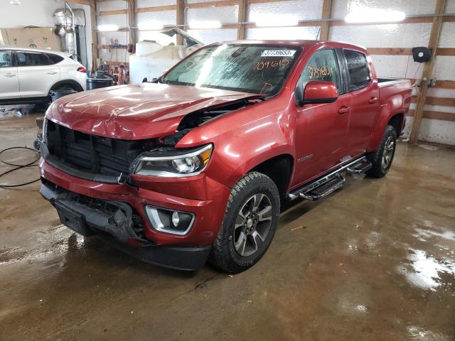 1GCGTDE34G1109615 - 2016 CHEVROLET COLORADO Z71 RED photo 1