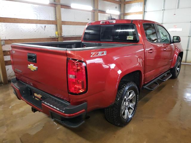 1GCGTDE34G1109615 - 2016 CHEVROLET COLORADO Z71 RED photo 3