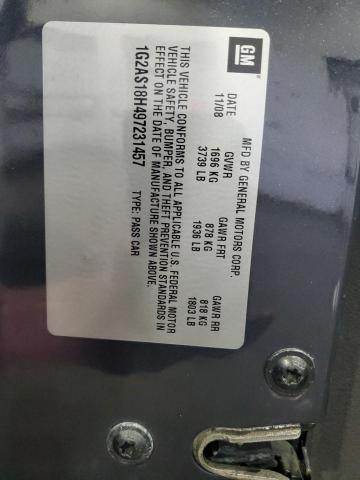 1G2AS18H497231457 - 2009 PONTIAC G5 GRAY photo 12