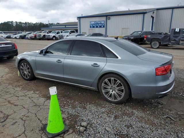 WAUR2AFDXDN019341 - 2013 AUDI A8 L QUATTRO SILVER photo 2