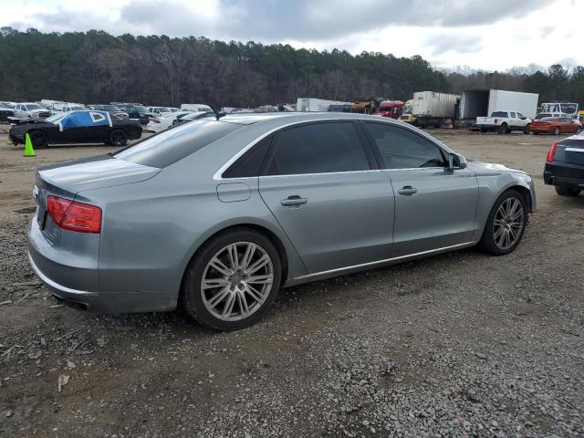 WAUR2AFDXDN019341 - 2013 AUDI A8 L QUATTRO SILVER photo 3