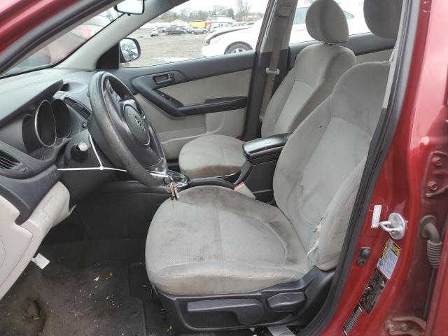 KNAFU4A28C5579524 - 2012 KIA FORTE EX RED photo 7