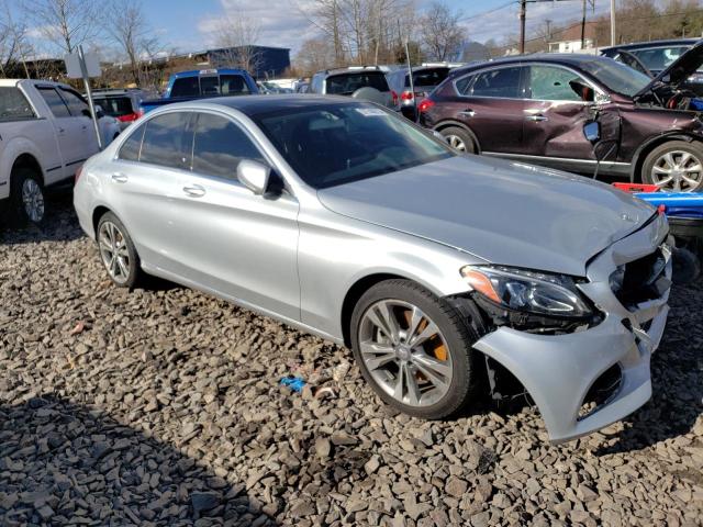 55SWF4KB2FU094762 - 2015 MERCEDES-BENZ C 300 4MAT SILVER photo 4