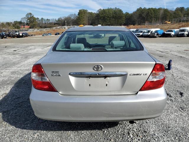 4T1BE32K14U925181 - 2004 TOYOTA CAMRY LE SILVER photo 6