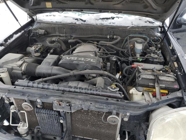 5TBBT4415YS030865 - 2000 TOYOTA TUNDRA ACCESS CAB შავი ფოტო 11