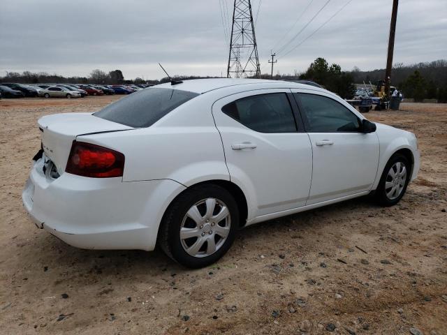 1C3CDZAB9EN151035 - 2014 DODGE AVENGER SE WHITE photo 3