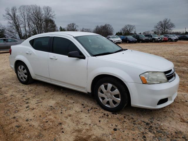 1C3CDZAB9EN151035 - 2014 DODGE AVENGER SE WHITE photo 4