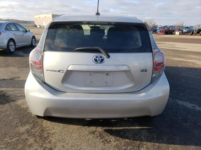 JTDKDTB32E1077993 - 2014 TOYOTA PRIUS C SILVER photo 6