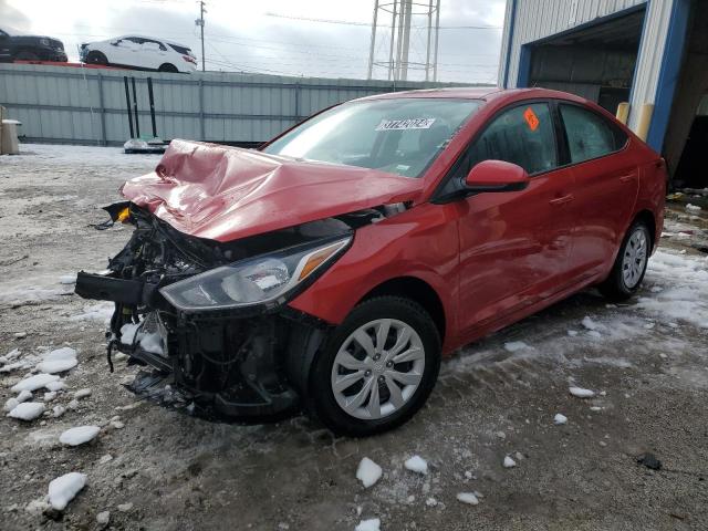 3KPC24A66ME129049 - 2021 HYUNDAI ACCENT SE RED photo 1