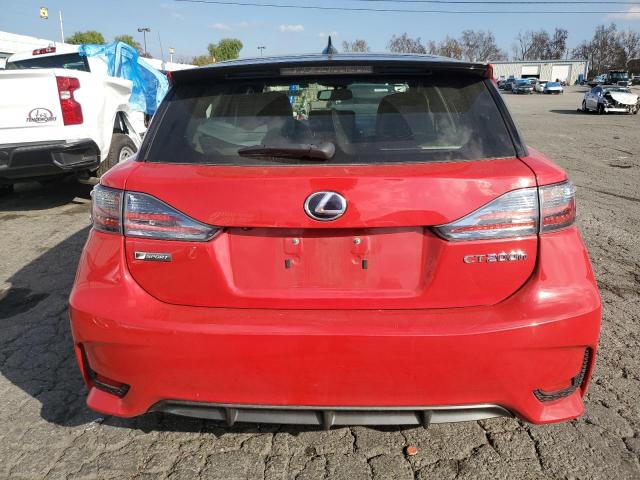 JTHKD5BH8G2264416 - 2016 LEXUS CT 200 RED photo 6