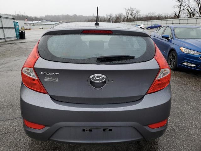 KMHCT5AE3DU138637 - 2013 HYUNDAI ACCENT GLS GRAY photo 6