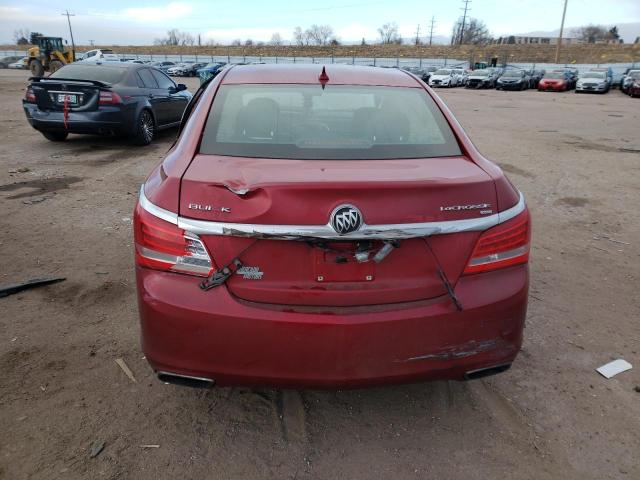 1G4GC5G36EF160936 - 2014 BUICK LACROSSE RED photo 6