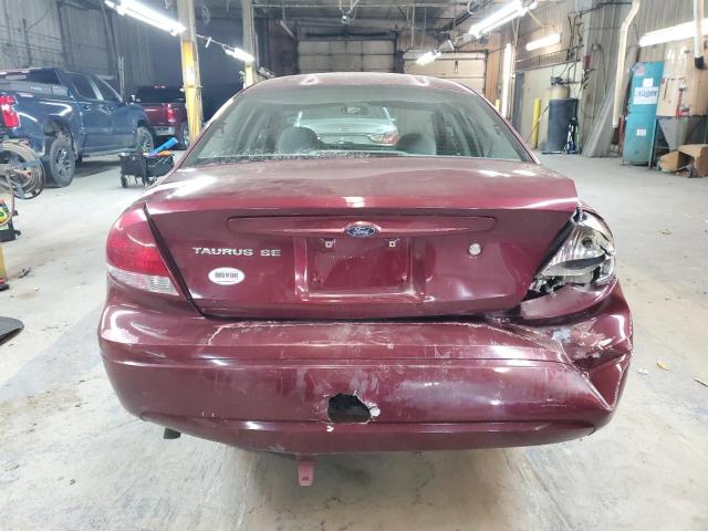 1FAFP53U85A279853 - 2005 FORD TAURUS SE BURGUNDY photo 6