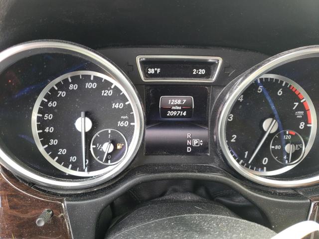 4JGDA5HB1EA296564 - 2014 MERCEDES-BENZ ML 350 4MATIC BLACK photo 9