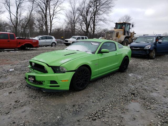 1ZVBP8CF0E5239218 - 2014 FORD MUSTANG GT GREEN photo 1