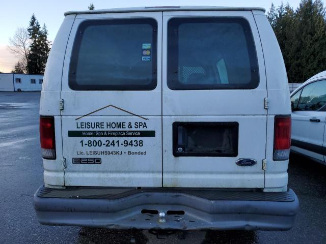 1FTNE24L74HA29168 - 2004 FORD ECONOLINE E250 VAN WHITE photo 6