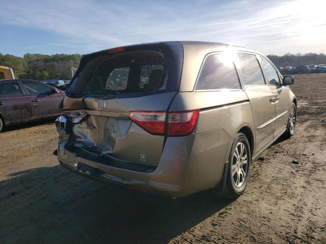 5FNRL5H61CB016525 - 2012 HONDA ODYSSEY EXL BEIGE photo 3