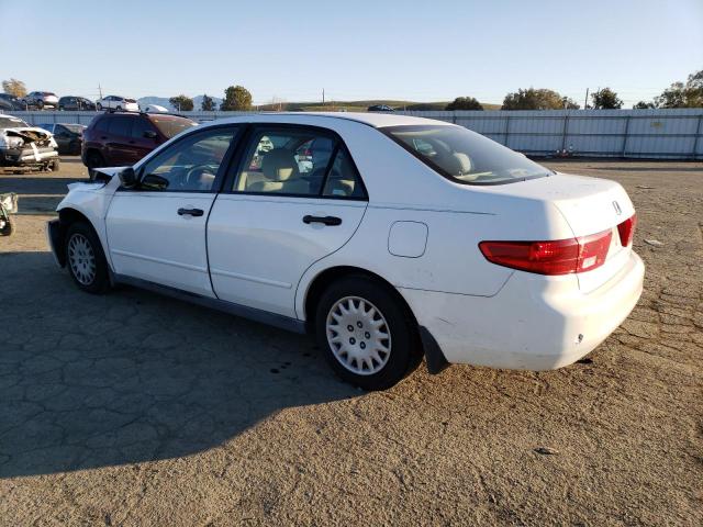 1HGCM56145A120496 - 2005 HONDA ACCORD DX WHITE photo 2