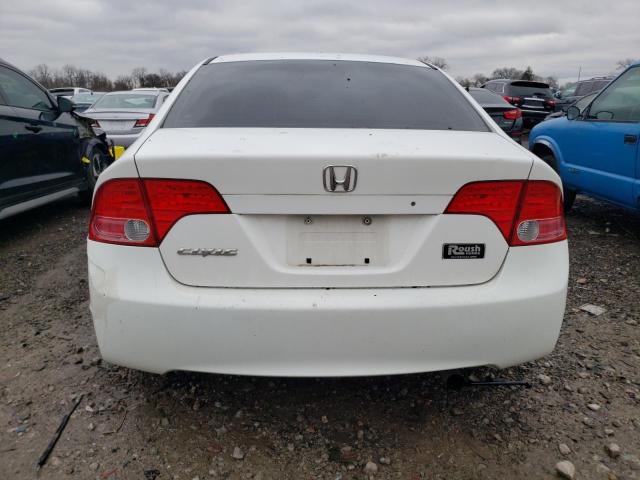 1HGFA16526L072505 - 2006 HONDA CIVIC LX WHITE photo 6