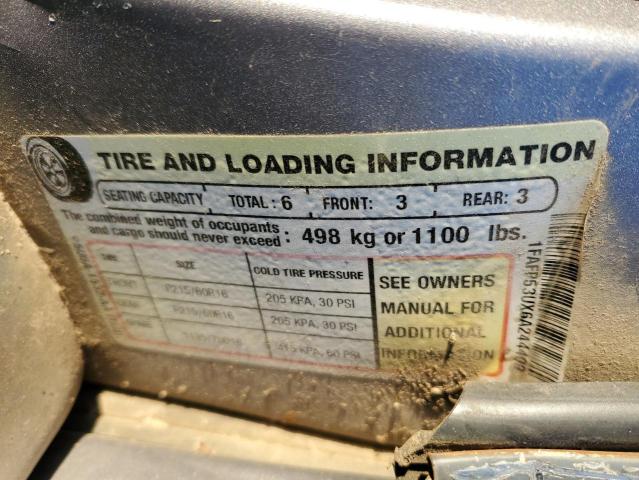 1FAFP53UX6A244409 - 2006 FORD TAURUS SE GRAY photo 13