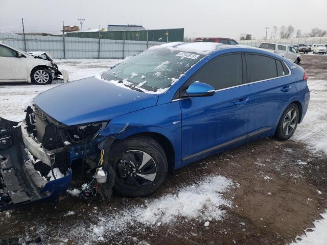 KMHC75LC6JU068630 - 2018 HYUNDAI IONIQ SEL BLUE photo 1