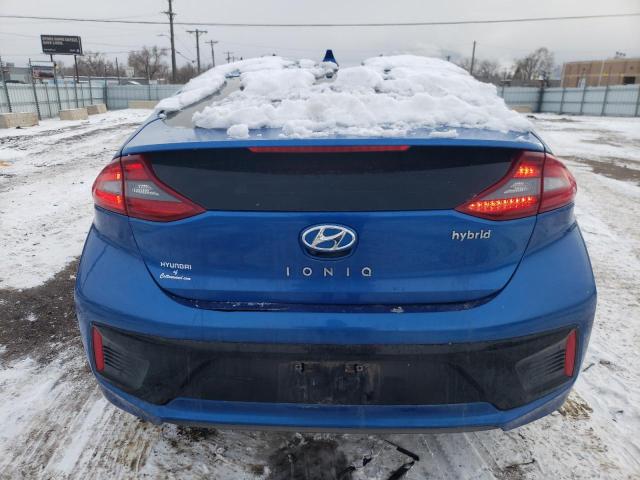 KMHC75LC6JU068630 - 2018 HYUNDAI IONIQ SEL BLUE photo 6