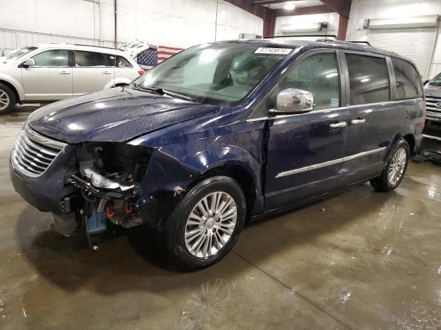 2C4RC1CG0DR810365 - 2013 CHRYSLER TOWN & COU TOURING L BLUE photo 1