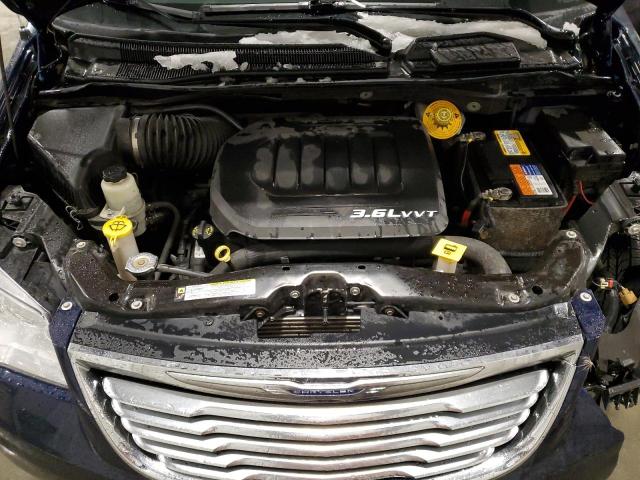 2C4RC1CG0DR810365 - 2013 CHRYSLER TOWN & COU TOURING L BLUE photo 12
