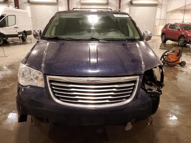 2C4RC1CG0DR810365 - 2013 CHRYSLER TOWN & COU TOURING L BLUE photo 5