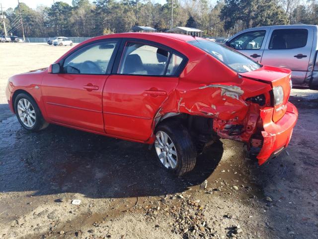 JM1BK32G781822492 - 2008 MAZDA 3 I RED photo 2