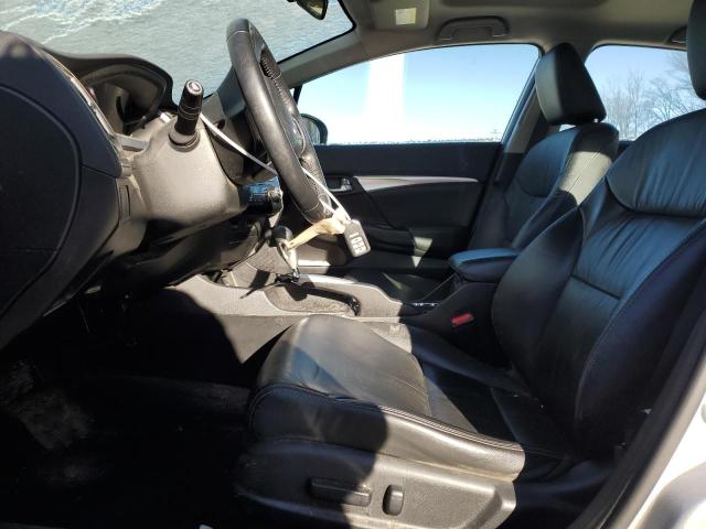 19XFB2F95FE241610 - 2015 HONDA CIVIC EXL ნაცრისფერი ფოტო 7