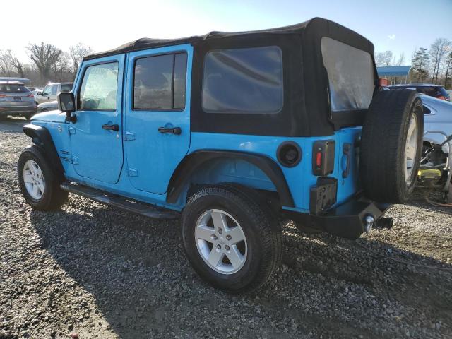 1C4BJWDG7HL565629 - 2017 JEEP WRANGLER U SPORT ლურჯი ფოტო 2