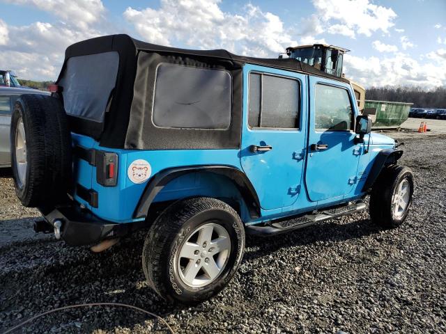 1C4BJWDG7HL565629 - 2017 JEEP WRANGLER U SPORT ლურჯი ფოტო 3
