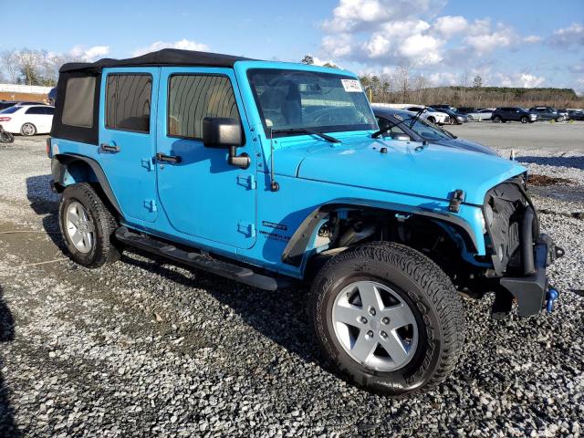 1C4BJWDG7HL565629 - 2017 JEEP WRANGLER U SPORT ლურჯი ფოტო 4
