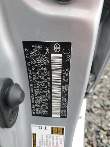 JTDKAMFUXM3141699 - 2021 TOYOTA PRIUS SPECIAL EDITION SILVER photo 12