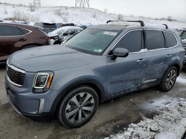 5XYP3DHC1LG091421 - 2020 KIA TELLURIDE EX BLUE photo 1