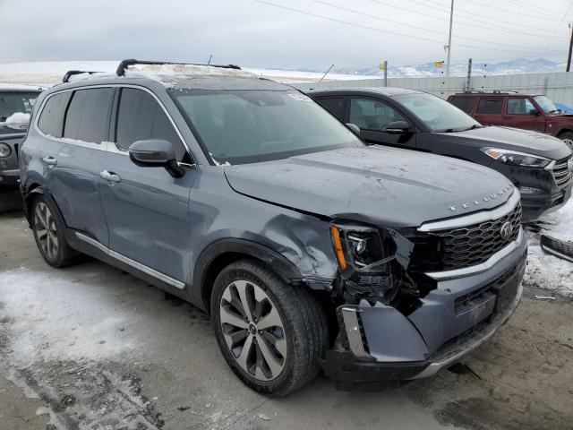 5XYP3DHC1LG091421 - 2020 KIA TELLURIDE EX BLUE photo 4