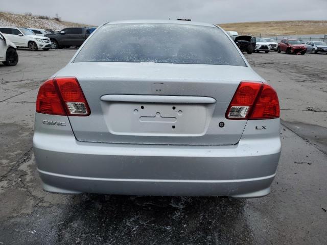 2HGES15535H589902 - 2005 HONDA CIVIC LX SILVER photo 6