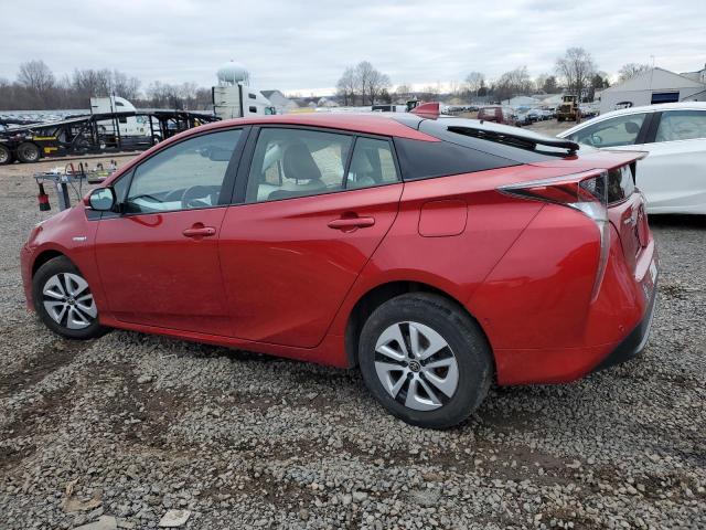 JTDKARFU1H3527947 - 2017 TOYOTA PRIUS RED photo 2