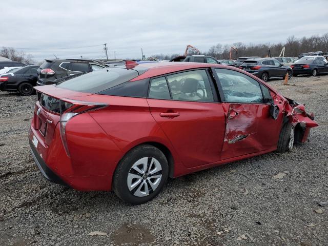 JTDKARFU1H3527947 - 2017 TOYOTA PRIUS RED photo 3