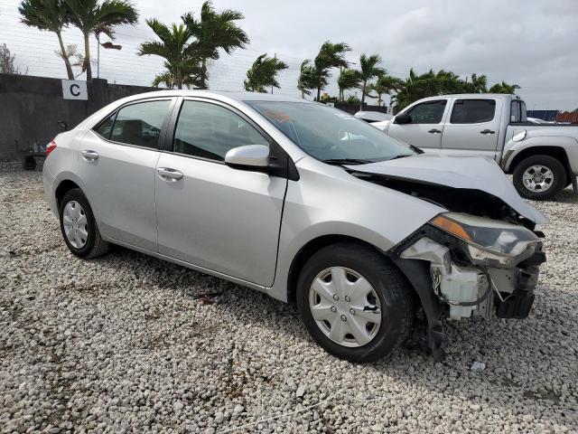 2T1BURHE7GC713382 - 2016 TOYOTA COROLLA L SILVER photo 4